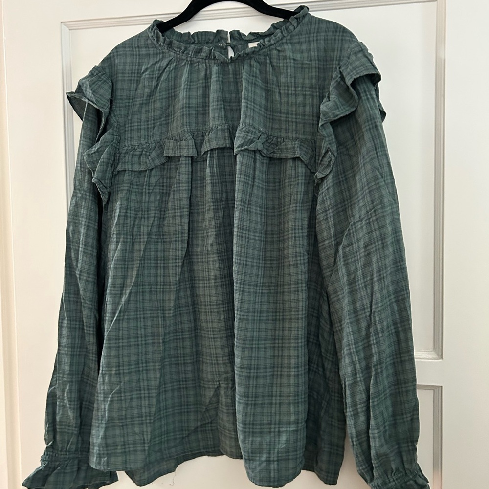 Universal Thread plaid top, 2X